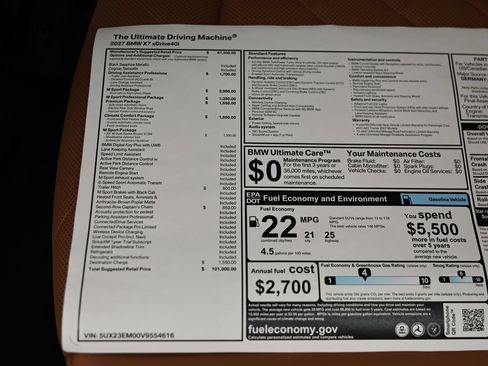 New 2027 BMW X7 xDrive40i w/ M Sport Package AWD/4WD image 25