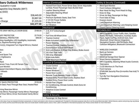Used 2023 Subaru Outback Wilderness AWD/4WD image 27