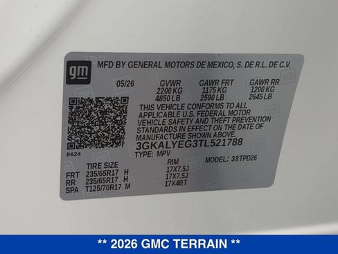 New 2026 GMC Terrain AT4 w/ Technology Package II AWD/4WD image 27