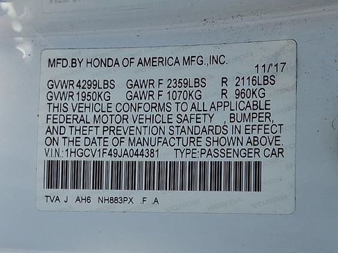 Used 2018 Honda Accord EX image 26