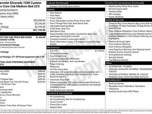 New 2026 Chevrolet Silverado 1500 Custom Trail Boss image 4