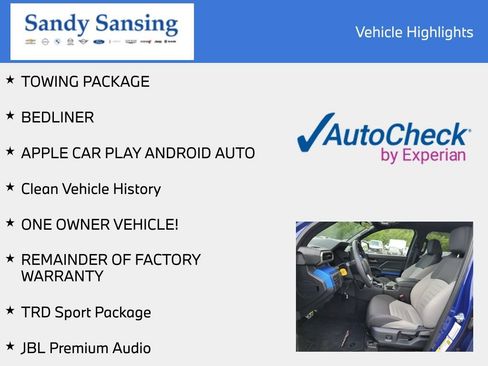 Used 2025 Toyota Tacoma TRD Sport AWD/4WD image 7