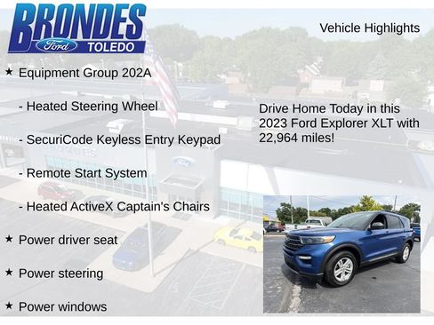 Used 2023 Ford Explorer XLT w/ Equipment Group 202A AWD/4WD image 11