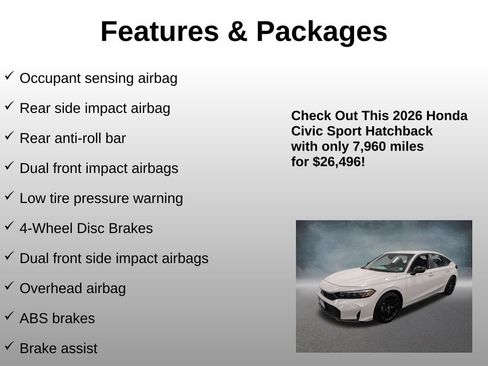 Certified 2026 Honda Civic Sport image 12
