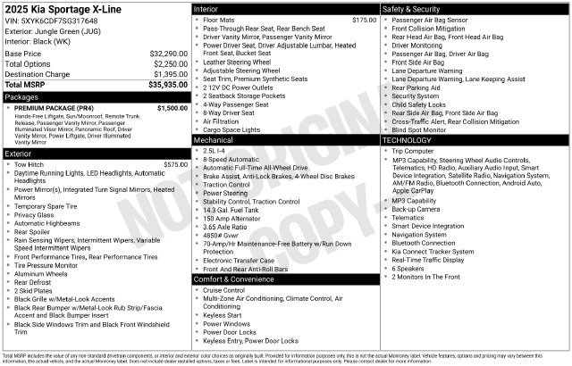 Used 2025 Kia Sportage X-Line w/ Premium Package AWD/4WD image 11