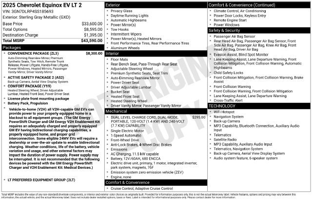 Used 2025 Chevrolet Equinox EV LT w/ Convenience Package FWD image 11
