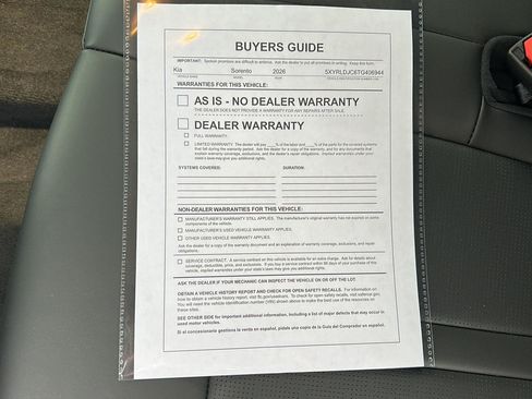 Used 2026 Kia Sorento S AWD/4WD image 27