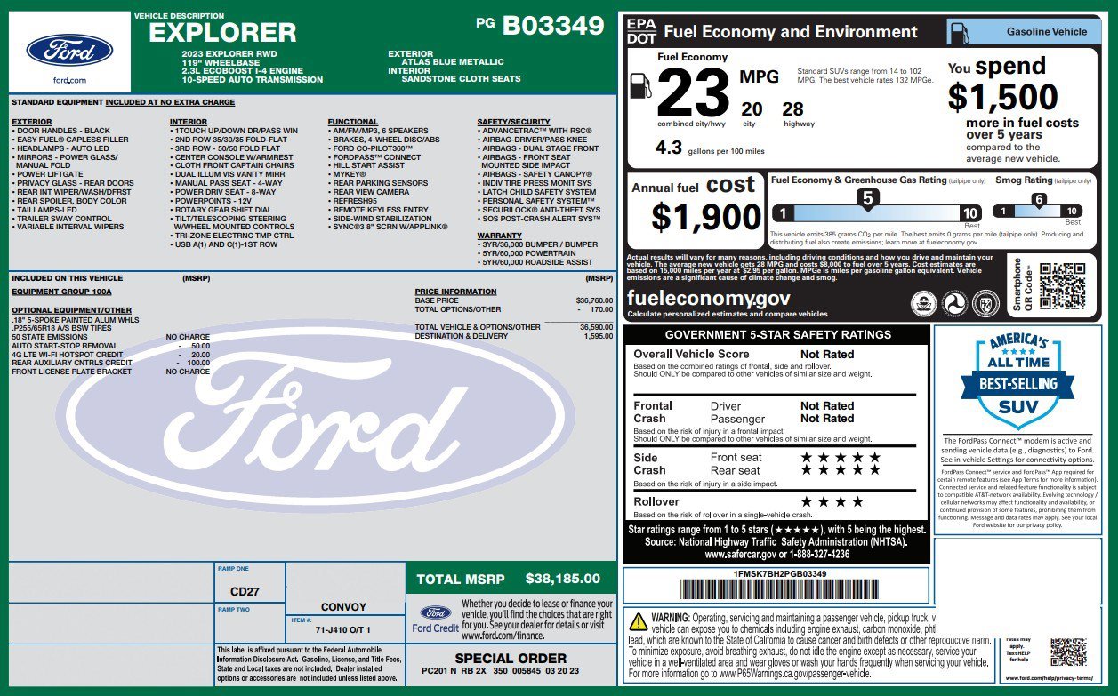 Used 2023 Ford Explorer 2WD image 4