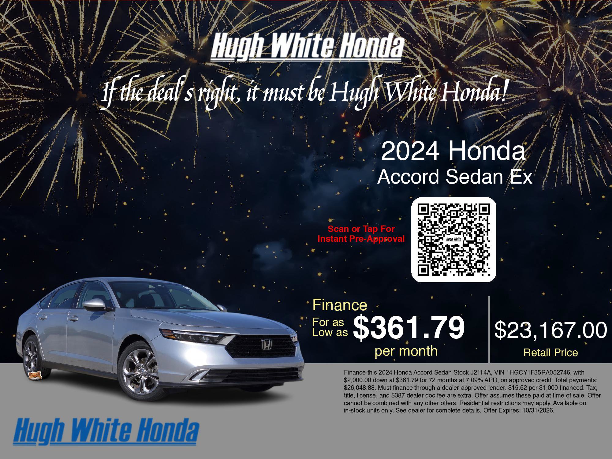 Used 2024 Honda Accord EX image 5