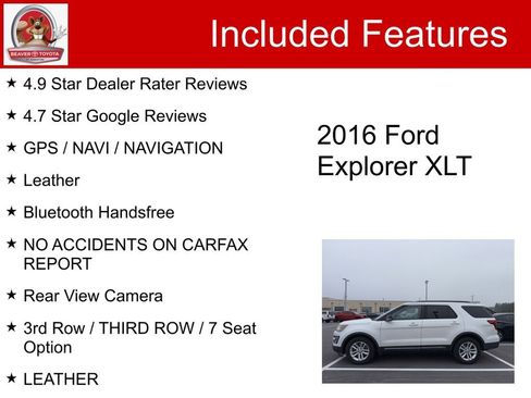 Used 2016 Ford Explorer XLT w/ Equipment Group 202A image 5