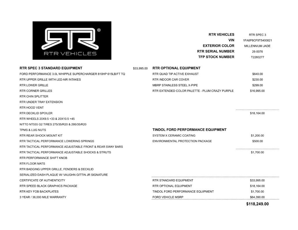 New 2026 Ford Mustang GT Premium w/ GT Performance Package RWD image 11