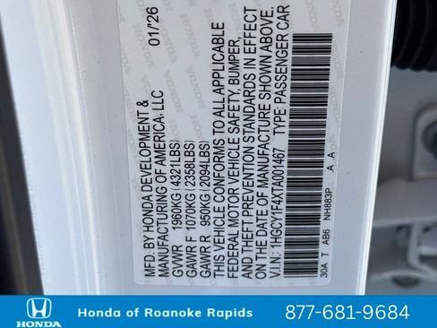 New 2026 Honda Accord SE image 42