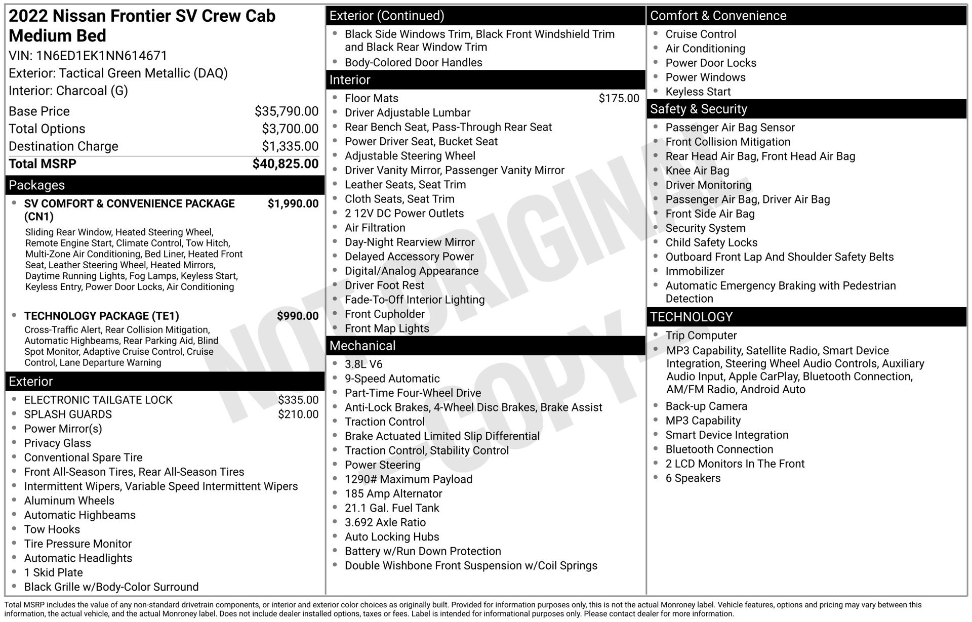 Used 2022 Nissan Frontier SV AWD/4WD image 7