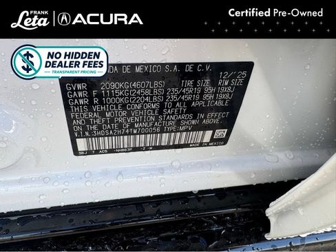 Certified 2026 Acura ADX A-Spec AWD/4WD image 24