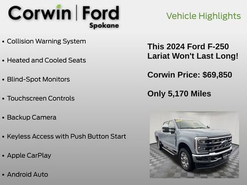 Certified 2024 Ford F250 Lariat w/ Chrome Package image 6