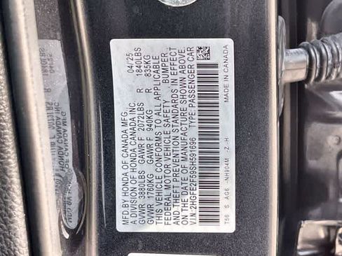 Certified 2025 Honda Civic Sport image 22