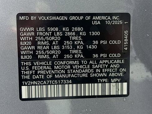 New 2026 Volkswagen Atlas SE image 32