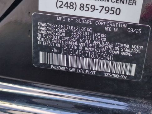 Certified 2026 Subaru Impreza 2.0i Sport AWD/4WD image 33