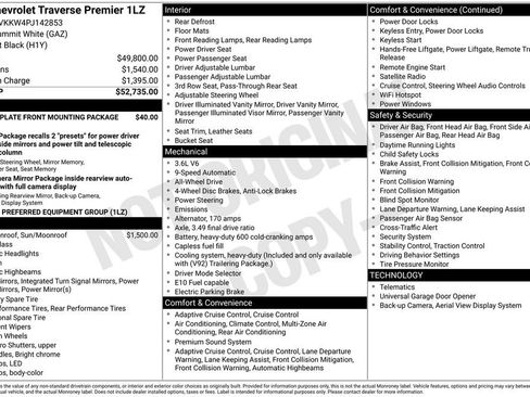 Used 2023 Chevrolet Traverse Premier AWD/4WD image 4