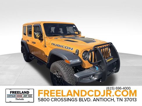 Used 2021 Jeep Wrangler Unlimited Rubicon 4xe w/ Cold Weather Group AWD/4WD image 1