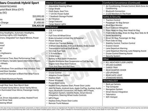 New 2026 Subaru Crosstrek 2.5i Sport AWD/4WD image 5
