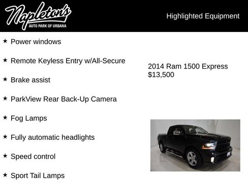 Used 2014 RAM 1500 Express w/ Black Ram 1500 Express Group AWD/4WD image 16