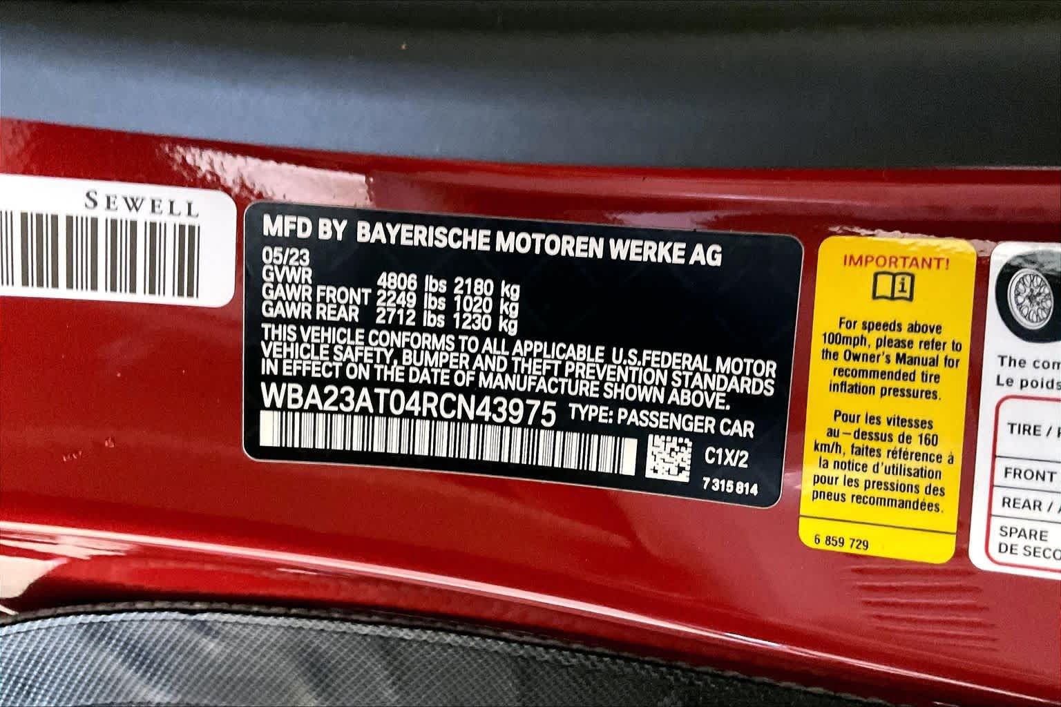 Used 2024 BMW 430i Convertible w/ Parking Assistance Package RWD image 31