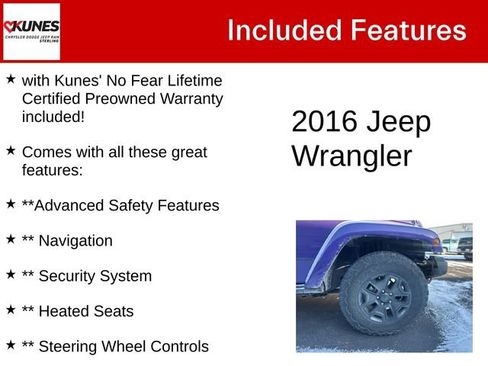 Used 2016 Jeep Wrangler Unlimited Sahara image 4