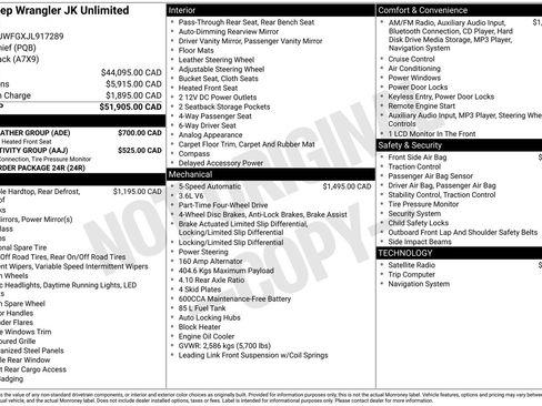 Used 2018 Jeep Wrangler Unlimited Rubicon w/ Cold Weather Group image 33