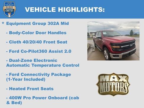 New 2026 Ford F150 XLT w/ Equipment Group 302A MID AWD/4WD image 6