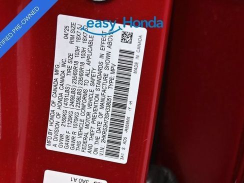 Certified 2025 Honda CR-V EX-L image 18