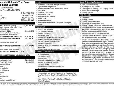 Used 2023 Chevrolet Colorado Trail Boss w/ Technology Package AWD/4WD image 27