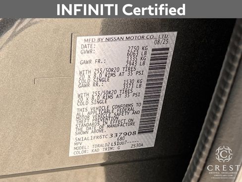 Certified 2026 INFINITI QX60 Luxe image 33