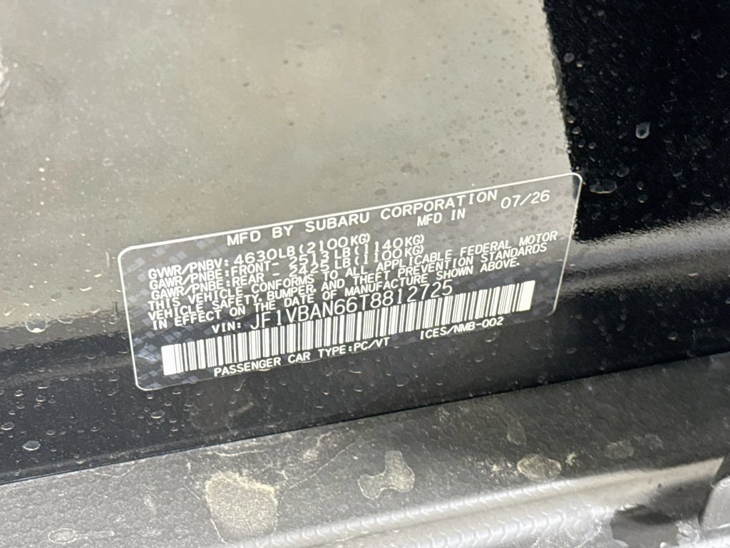 New 2026 Subaru WRX Limited AWD/4WD image 40