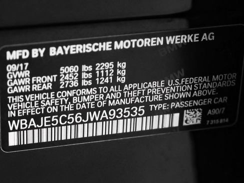 Used 2018 BMW 540i RWD image 61