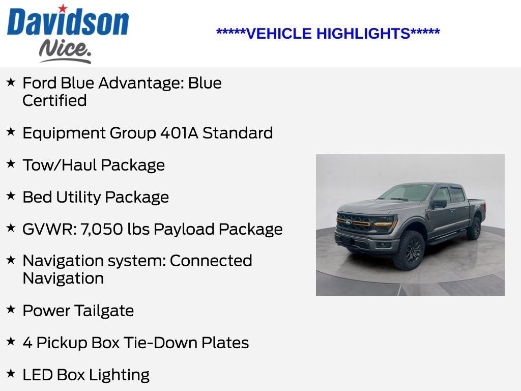 Certified 2025 Ford F150 Tremor w/ Bed Utility Package AWD/4WD image 5