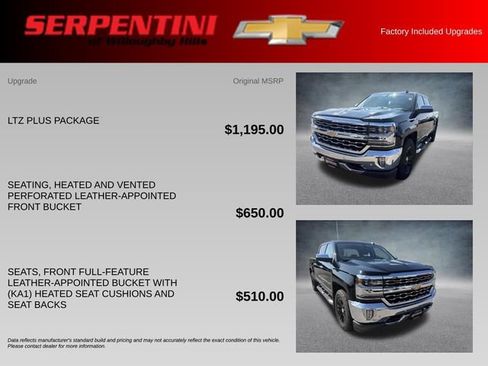 Used 2018 Chevrolet Silverado 1500 LTZ w/ LTZ Plus Package AWD/4WD image 4