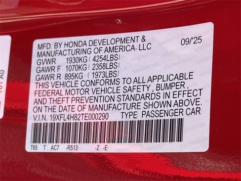 New 2026 Honda Civic Sport image 27