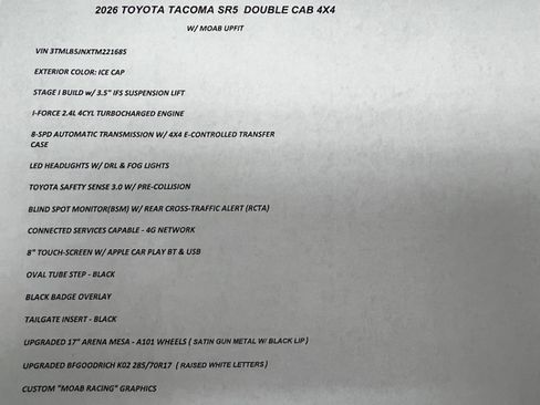 Used 2026 Toyota Tacoma SR5 image 20