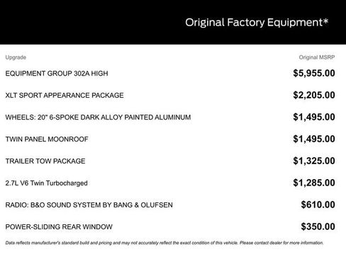 Certified 2022 Ford F150 XLT w/ Equipment Group 302A High image 22