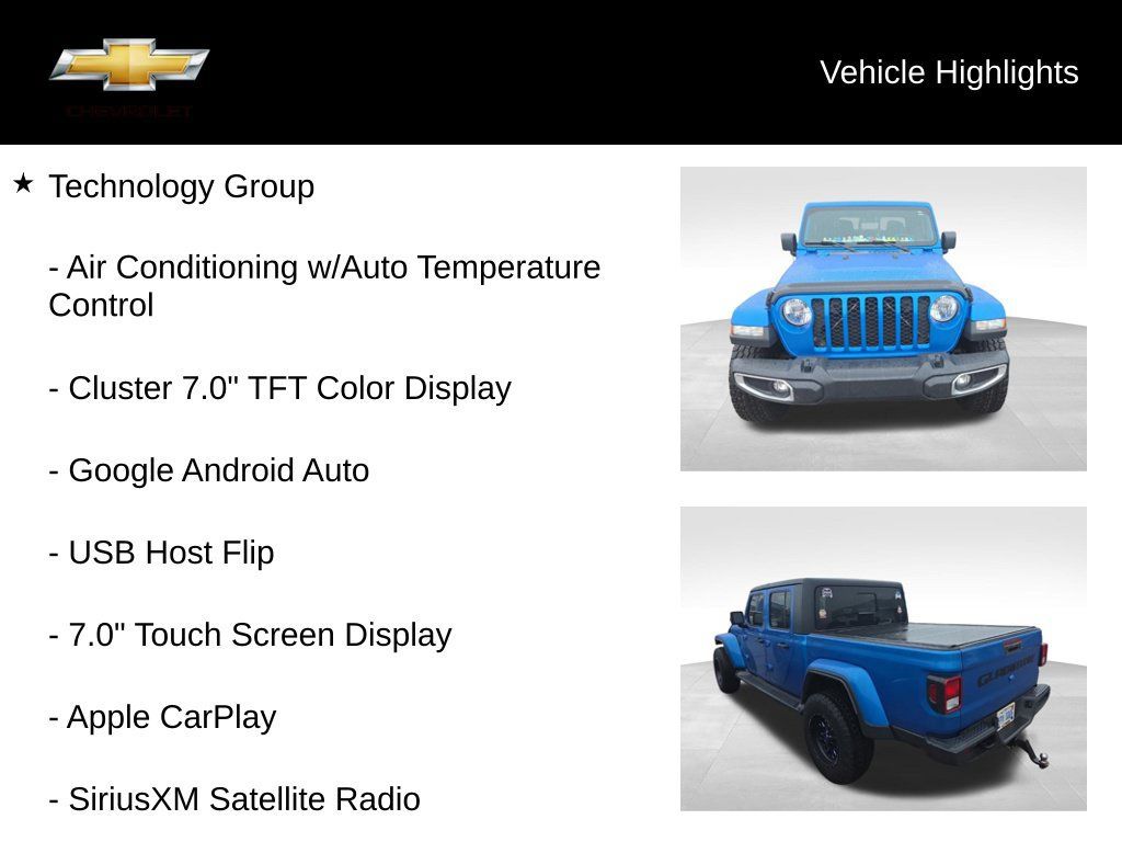 Used 2020 Jeep Gladiator Sport w/ Quick Order Package 24S AWD/4WD image 17