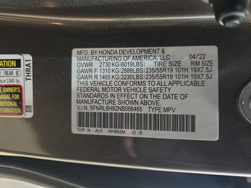 Certified 2022 Honda Odyssey Elite image 33