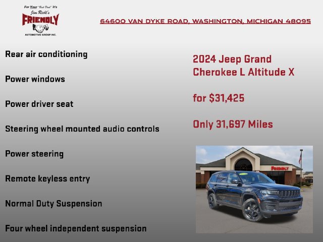 Used 2024 Jeep Grand Cherokee L Altitude AWD/4WD image 20