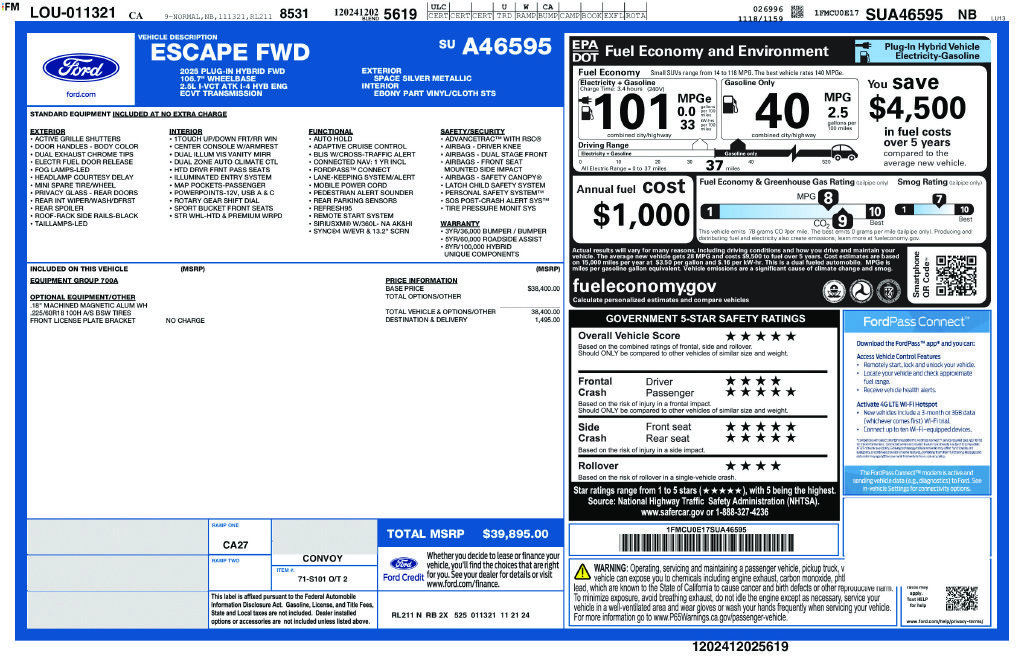 Used 2025 Ford Escape SE FWD image 6