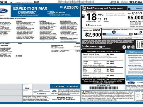 Used 2025 Ford Expedition Max Platinum AWD/4WD image 3