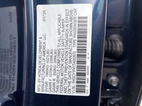 Used 2026 Honda Accord SE image 23