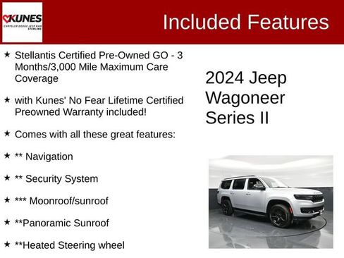 Certified 2024 Jeep Wagoneer Series II AWD/4WD image 2