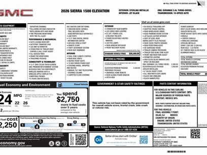 New 2026 GMC Sierra 1500 Elevation w/ Elevation Premium Package