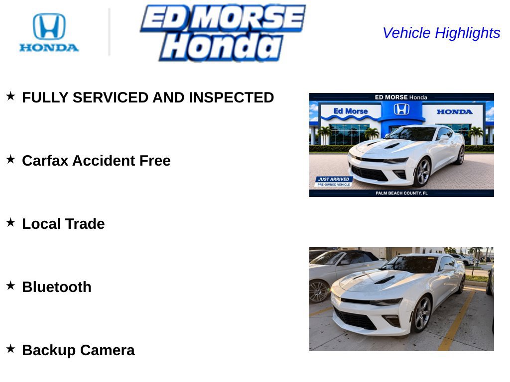 Used 2016 Chevrolet Camaro SS RWD image 6