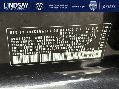Used 2019 Volkswagen Golf SE image 25